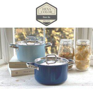 갤러리아 [finn ilo] 핀일로 헥사 칼라스텐 통5중 24cm 양수냄비+스텐뚜껑(6color)