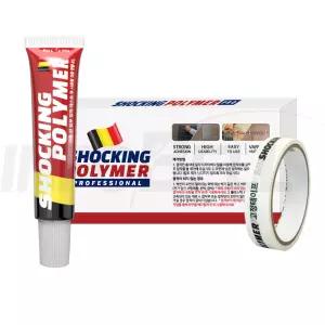 쇼킹폴리머 프로 초강력 강력 순간 접착제 방수 유리 벽 금속 목공 타일 실리콘 실란트 본드 접착제 1세트