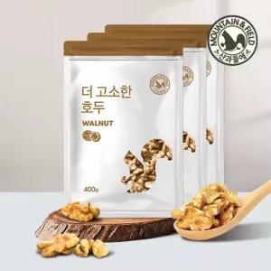 [산과들에] 25년 햇 1/4태 호두 400g x3봉 (총1.2kg)