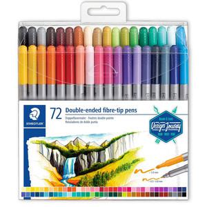 스테들러 그래픽 더블팁마카 3200 TB72 72색 사인펜