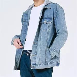 [셀러허브]남자 클래식 후디 진 캐쥬얼 청자켓 (S7559501)