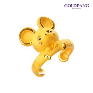 [골드팡] 24k 순금 행복하쥐 돌반지 1.875g / 3.75g
