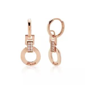 [비앤비골드] 14K/18K 데일리 드롭 큐빅 원터치 귀걸이 한쌍 PNE29599