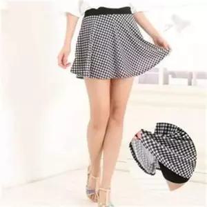 [오노마] ONM 체크 3부 치마 레깅스 플레어 캐주얼 패션 스타일룩 (S8056701)