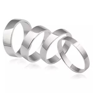 실버 베이직평반지(4mm) 은반지 가락지 레이어드 925 silver