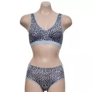 [오노마] ONM 쿨샵 인견원단 여성 레오파드 스포츠 브라팬티 세트 (S8652994)