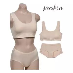 [오노마] ONM 캡내장 스포츠 심리스 브라팬티 세트 편한브라 나들이 (S8828761)