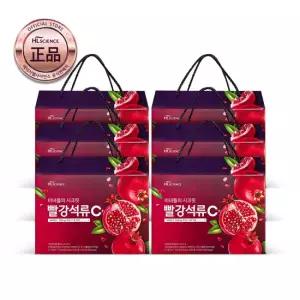 미녀들의시크릿 빨강석류 C+ 석류즙 6박스(총 126포) 비타민C 석류농축액 석류콜라겐