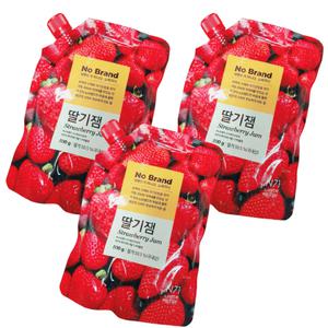 스트로베리잼 800g x 3팩 간편하게 짜먹는 업소용 파우치 딸기잼