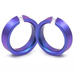 T-143 DIA CO 다이아몬드 티타늄 커플링 반지 이니셜무료 무료배송 맞춤제작 평생AS