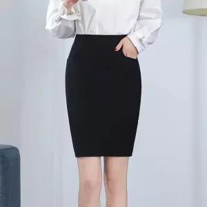 [오노마] ONM 뒷트임 정장치마 하이웨스트 오피스룩 면접 H라인 스 (S12075823)