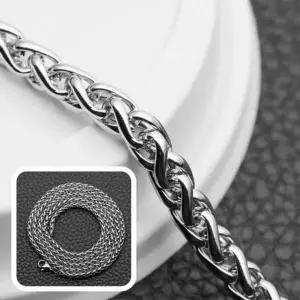 [오노마] ONM 고래꼬리 클립체인 로프체인 써지컬스틸 목걸이줄 (S12092112)