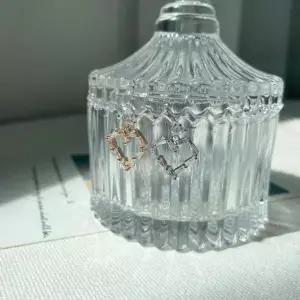 [오노마] ONM 라블렛바 드롭 큐빅 귀걸이 하트 바벨바 귀찌 피어싱 (S12092343)