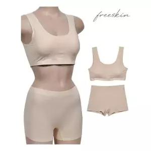 [오노마] ONM 캡내장 스포츠 심리스 브라팬티 세트 (S10586271)