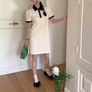 [오노마] ONM 배색 카라 포인트 여성 미니 캐주얼 원피스 (S10764441)