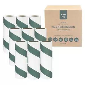 [아임] 돌돌이 테이프클리너 리필 90회x9개 사선 먼지제거 테이프 롤클리너 찍찍이