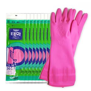 태화 고무장갑 대 L 꽃밴 분홍 x 10개