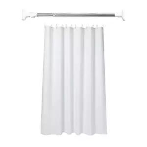 [텐바이텐]민무늬 화이트 샤워 커튼 세트 (커튼,고리,봉)_(635216)