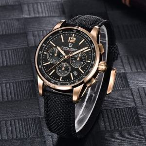 [국내정품] 세이코무브 PAGANI DESIGN 고급 크로노 소가죽 남자 손목시계 BP9136WC