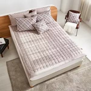 극세사 갤러리 베이지 패드 슈퍼싱글 퀸 킹