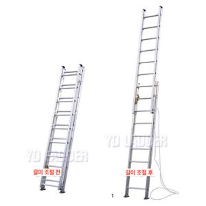 영도 알루미늄 로프형 2연식 사다리 6m