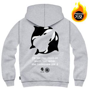 간쓰리 오르카 국내생산 기모 후드티