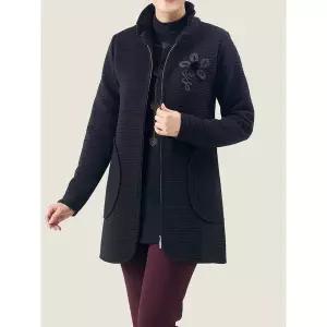 [마담엘레강스] 비키 코사지 와이어 카라 자켓 K171JK01