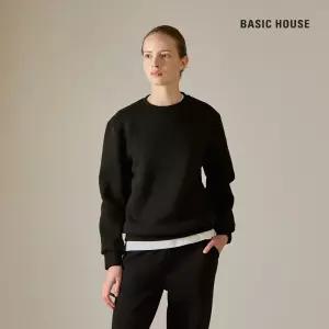 (정상가:39,900원) 베이직하우스 여성 기모 레귤러핏 맨투맨티셔츠 WYTS7151