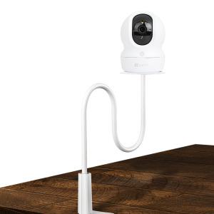 화이트 무타공 홈캠 카메라 CCTV거치대 베이비캠 자가설치 멀티브라켓 스탠드 이지비즈 폴대 펫캠 씨씨티비