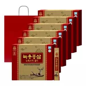녹용홍삼농축스틱골드 30포 x 6박스