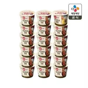 [CJ제일제당][1등 컵밥] 햇반 컵반 불닭마요덮밥 219g x17개+치킨마요덮밥 233g x1개