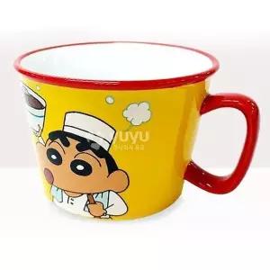 고품질 짱구는 못말려 세라믹 라면기 옐로우 1P 씨리얼 그릇 우동기 (WFGNYZ8)