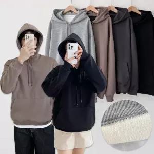 남자 여자 오버핏 빅사이즈 후드티 기모 봄 가을 겨울 커플 티셔츠