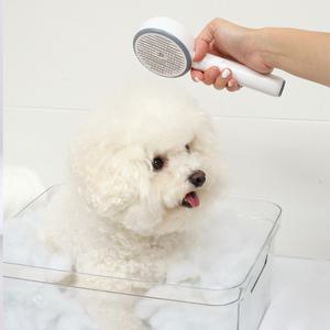 펫토리아 롤리팝 강아지빗 원터치 스팀 미스트 정전기방지 고양이빗 그루밍 슬리커브러쉬