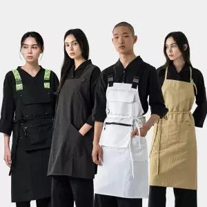 [무브인] 생활발수 카페 바리스타 공방 미용실 앞치마_X/원피스/목걸이