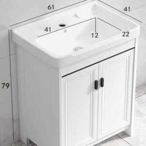 하부장 세면대 욕실 세면대하부장 거울 세트 화이트