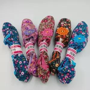 VIC 라미간절기덧신(5컬레) 여성덧신 크로바 간절기 지도리 덧신양말 꽃덧신