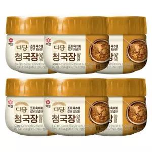 [하프클럽/CJ제일제당]백설 다담 청국장양념 530g x6개