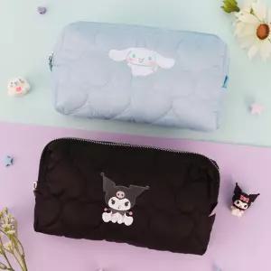 산리오 버블 하트 멀티 파우치 시나모롤 쿠로미 휴대용 이너백 소지품 화장품 미니 케이스