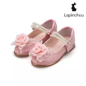 [트래드후스](대전신세계)[LAPINCHOU] 라팡슈 클레어 로즈 펄 스트랩 메리제인 라이트 핑크 페이턴트 키...