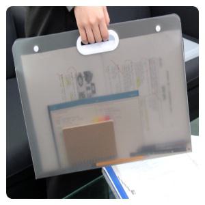 손잡이 A3 파일 케이스 투명 블랙 클리어 포켓 파일 8절지 스케치북 그림 악보 도면 