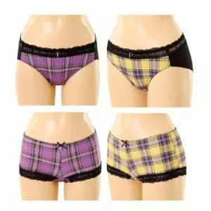 (행사) 균일가세일 레이스 체크패턴 사각 네모 햄라인 팬티 택1_S SPTD377C_H_S