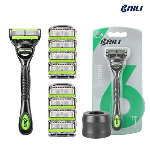 베일리 호환 질레트 면도기세트 1번 (면도기+면도날 1입+리필면도날 8입+면도기꽂이)