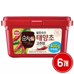 사조 해표 순창궁 태양초 고추장 1.9kg x 6개 / 장류