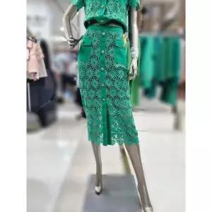 [제시뉴욕] 세이브존04 플라워 자수 패턴 H라인 스커트 JE6SP1951SP (S34705743)