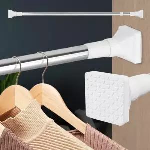 사각압축봉 280 못없이커튼봉 걸이 설치 무타공 고정 압축봉 행거봉 커튼압축봉 커튼설치