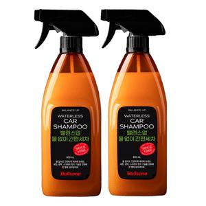 불스원 밸런스업 물없이 간편세차 600ml 2개 부드러운 세정력