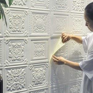 플라워패턴 폼시트지 꽃무늬 10장 접착 31 폼시트 천정 시트지 셀프 3D 단품 화이트