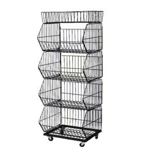 4단 5단 편의점 3단 상품진열대 정리대 검정색 44 서브 슈퍼 스낵 슈퍼마켓 6층