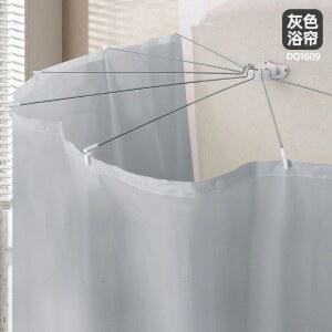 무타공 커튼봉 화장실 반원형 코너 부착식 1609 욕조가림막봉 커튼 세트 스텐 사각